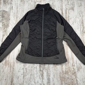 L.L. Bean Sz S PET Jacket Womens Lightweight Full Zip‎ Gray Running Outdoor